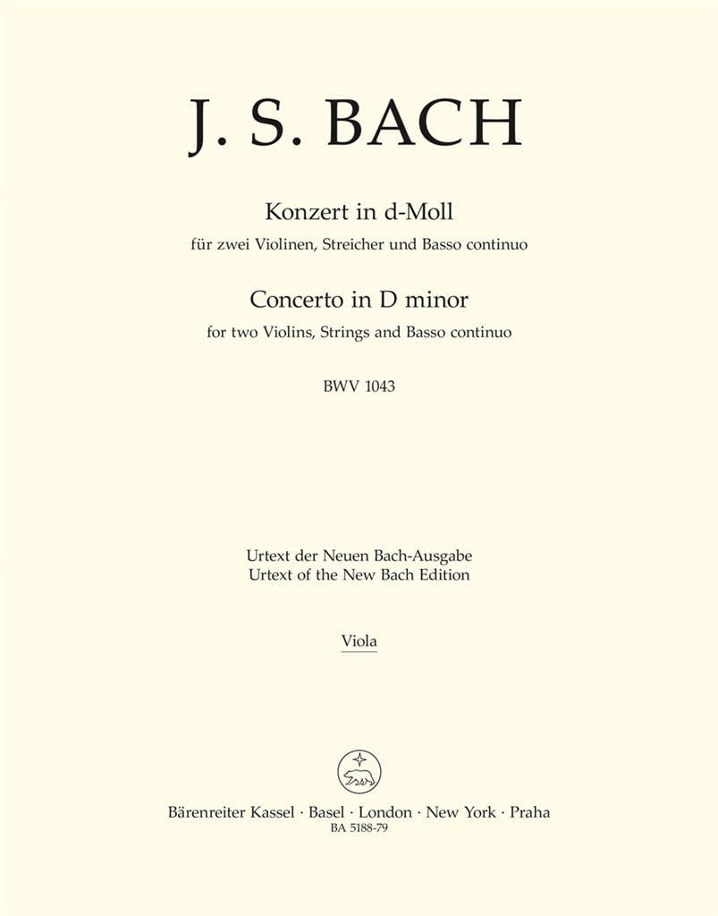 Double Concerto D-Minor BWV 1043